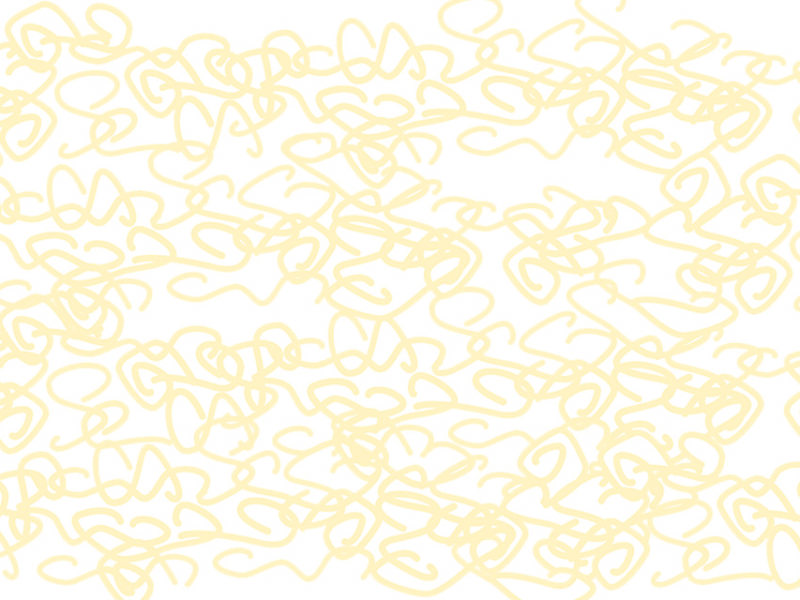 yellow squiggly lines representing chromatin strands in the nucleus