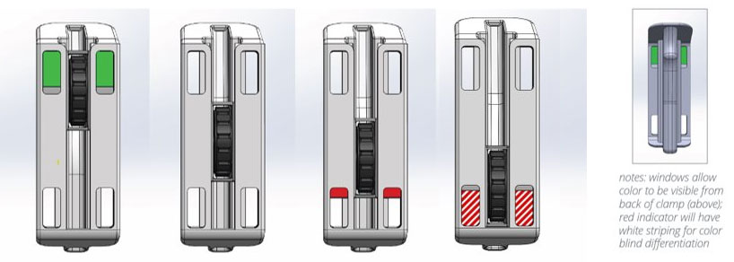 Design Features of Enhanced IV Line Clamp