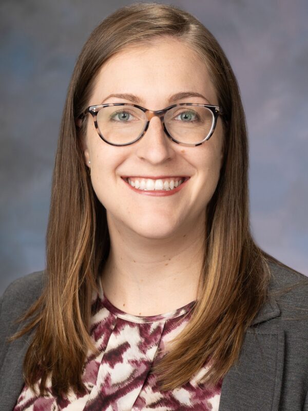 Portrait of Dr. Kelsey E. Poisson, MD, Nationwide Children's Neurologist, smiling
